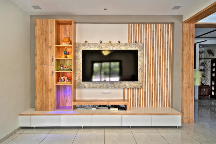 Modern TV Cabinet Design in Nizamabad